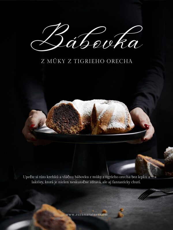 Recept na bábovka z tigrieho orecha zahŕňal prípravu jedla, foodstyling, fotografovanie, postprodukciu, art direction aj grafický dizajn.