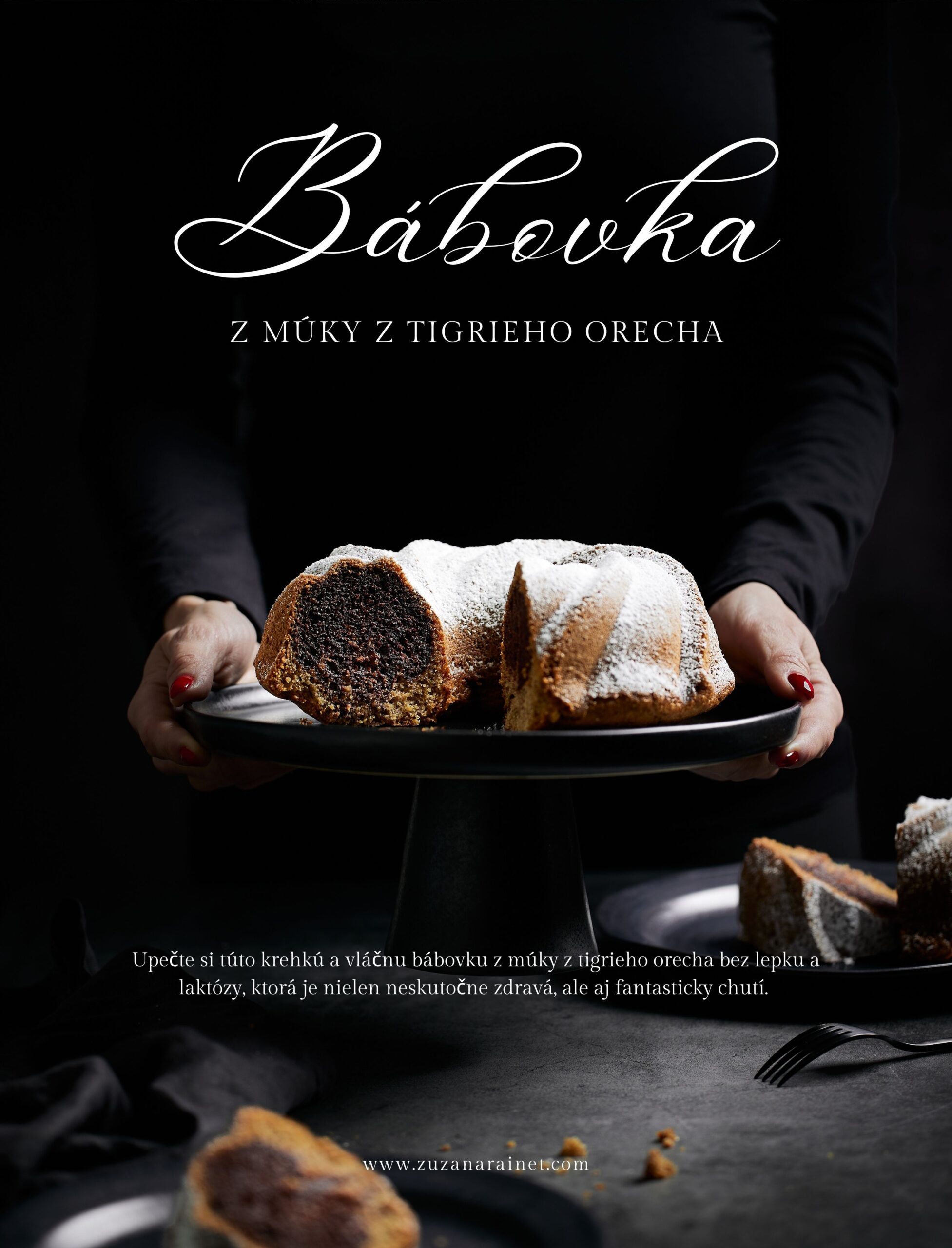 Recept na bábovka z tigrieho orecha zahŕňal prípravu jedla, foodstyling, fotografovanie, postprodukciu, art direction aj grafický dizajn.